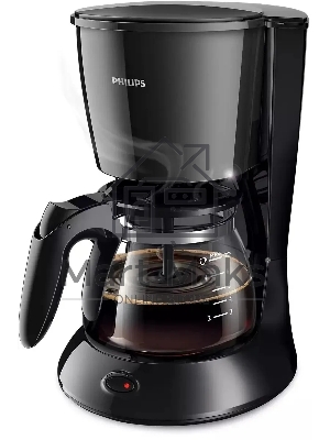 Кофеварка капельная Philips HD7432/20 черный, молотый, 0.6 л, 750 Вт