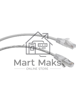 Экранированный патч-корд Cabeus, кат. 5е, экр., F/UTP, RJ45/RJ45, LSZH, AWG24, 5м, серый