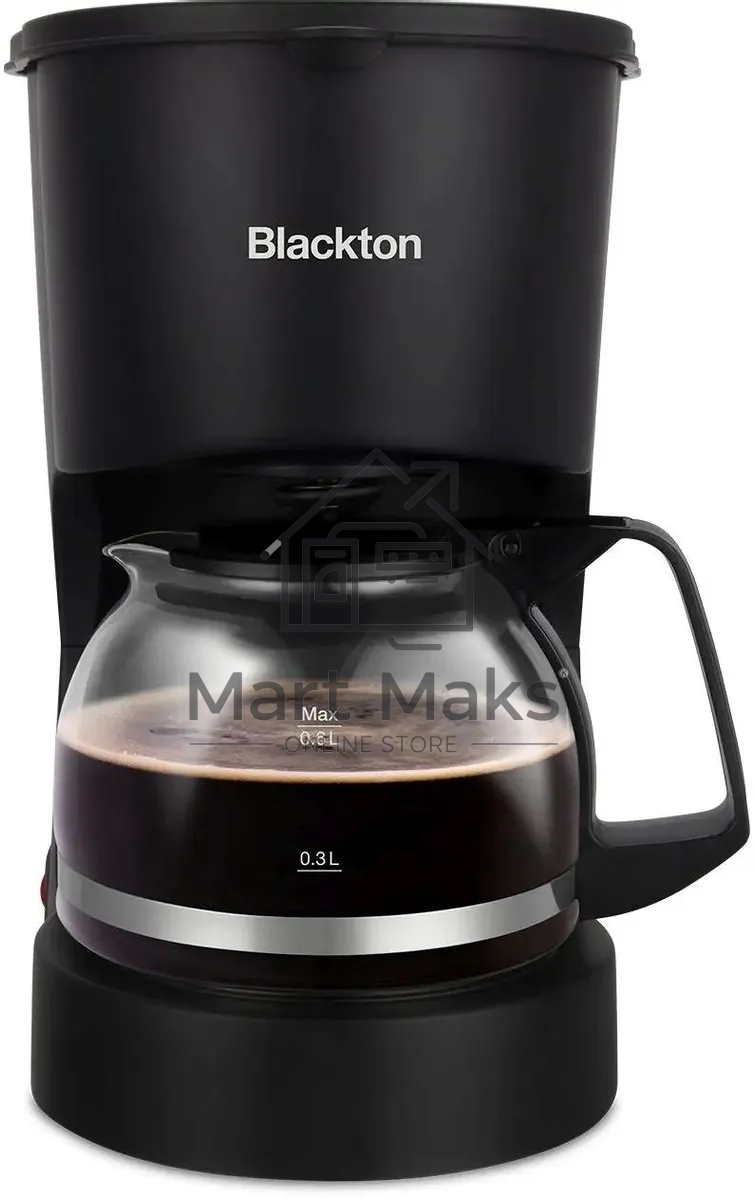 Кофеварка капельная Blackton Bt CM1111 черный, исп. кофе - молотый, 0.6 л, 650 Вт.