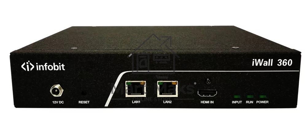 Контроллер видеостены Infobit iWall 360 1 вход 4K HDMI, 4 выхода 1080р, вращение на 360 градусов. Поддержка каскадирования.