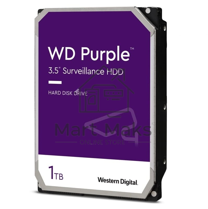 Жесткий диск Western Digital 1TB 5400rpm SATA 6GB/S 64MB PURPLE WD11PURZ SATA