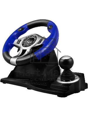 Руль черный SVEN GC-W600 (виброотдача, педали, джойстик, 12 кн., USB)