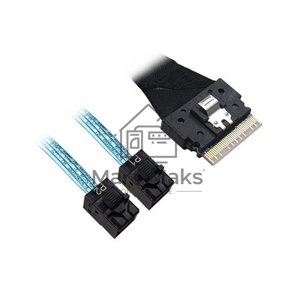 Кабель ACD-60003-ZC Slimline SASx8 (SFF8654) -to- 2 SAS HD x4 (SFF8643 SAS Connections), 1M, (аналог Broadcom 05-60003-00) 120