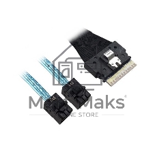 Кабель ACD-60003-ZC Slimline SASx8 (SFF8654) -to- 2 SAS HD x4 (SFF8643 SAS Connections), 1M, (аналог Broadcom 05-60003-00) 120