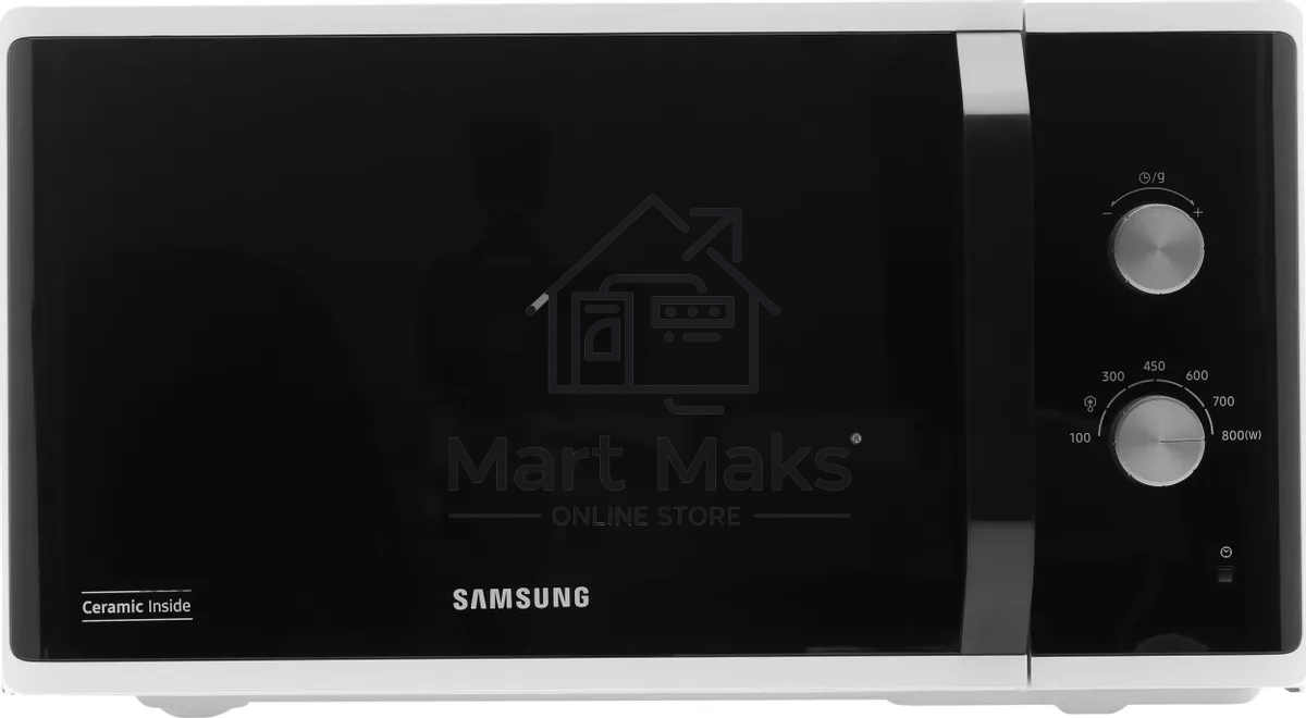 Микроволновая печь Samsung MS23K3614AW белый, 23 л, 800 Вт, переключатели - поворотный механизм