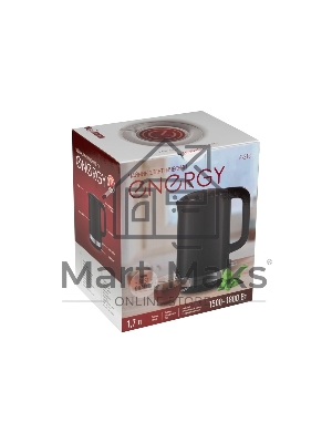 Чайник электрический Energy E-218 1.7 л, двойной корпус, черный