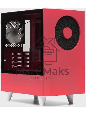 Компьютерный корпус WIZMAX EM1 Woofer, mATX, mITX красный, Mini-Tower, без БП, TG, 1x160мм + 1x120мм LED, 1xUSB-A 3.0 + 2xUSB-A 2.0