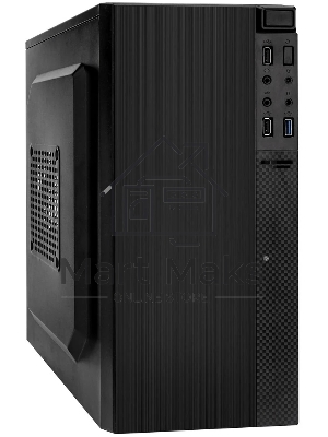 Компьютерный корпус Minitower ExeGate BAA-104U-UNS500 (mATX, БП UNS500 с вент. 12см, 2*USB+1*USB 3.0, аудио, черный)