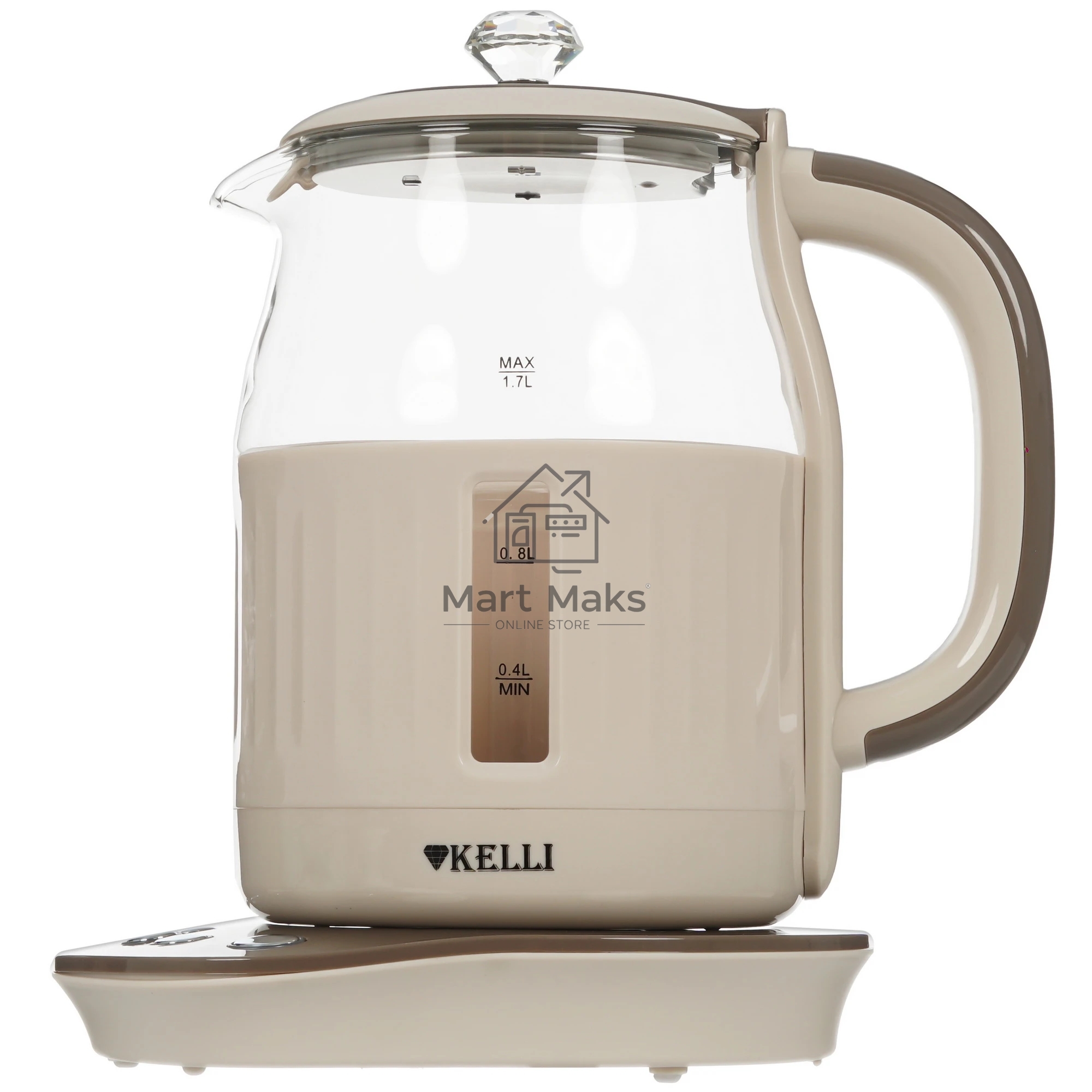 Чайник электрический Kelli KL-1373 кофейный