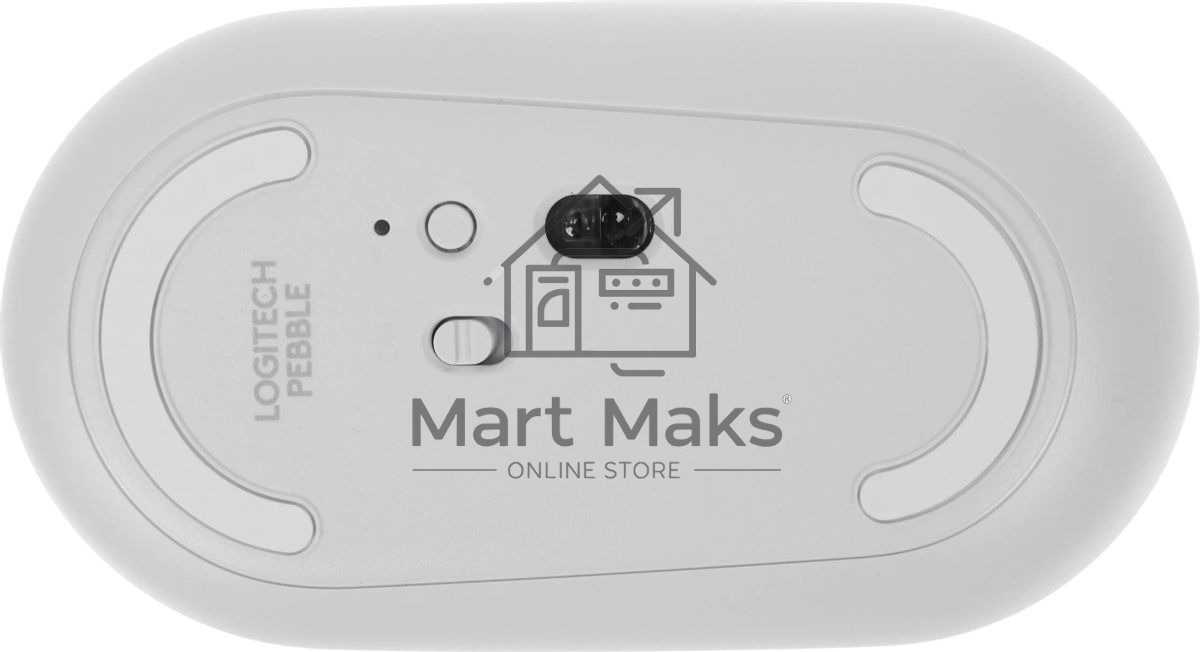 Мышь беспроводная Logitech Pebble M350 белый, 1000 dpi, радиоканал, Bluetooth, USB, кнопки - 3