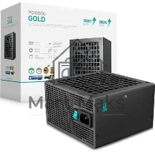 Блок питания Deepcool/GamerStorm PQ1000G WH (ATX 3.1, 1000W, Full Cable Management, 120мм fan, 80+ GOLD, Active PFC + Half Bridge + DC/DC, Full Japanese Capasitors, Gen5 PCIe, белый) RET (R-PQA00G-FD0W-WGEU-V1)