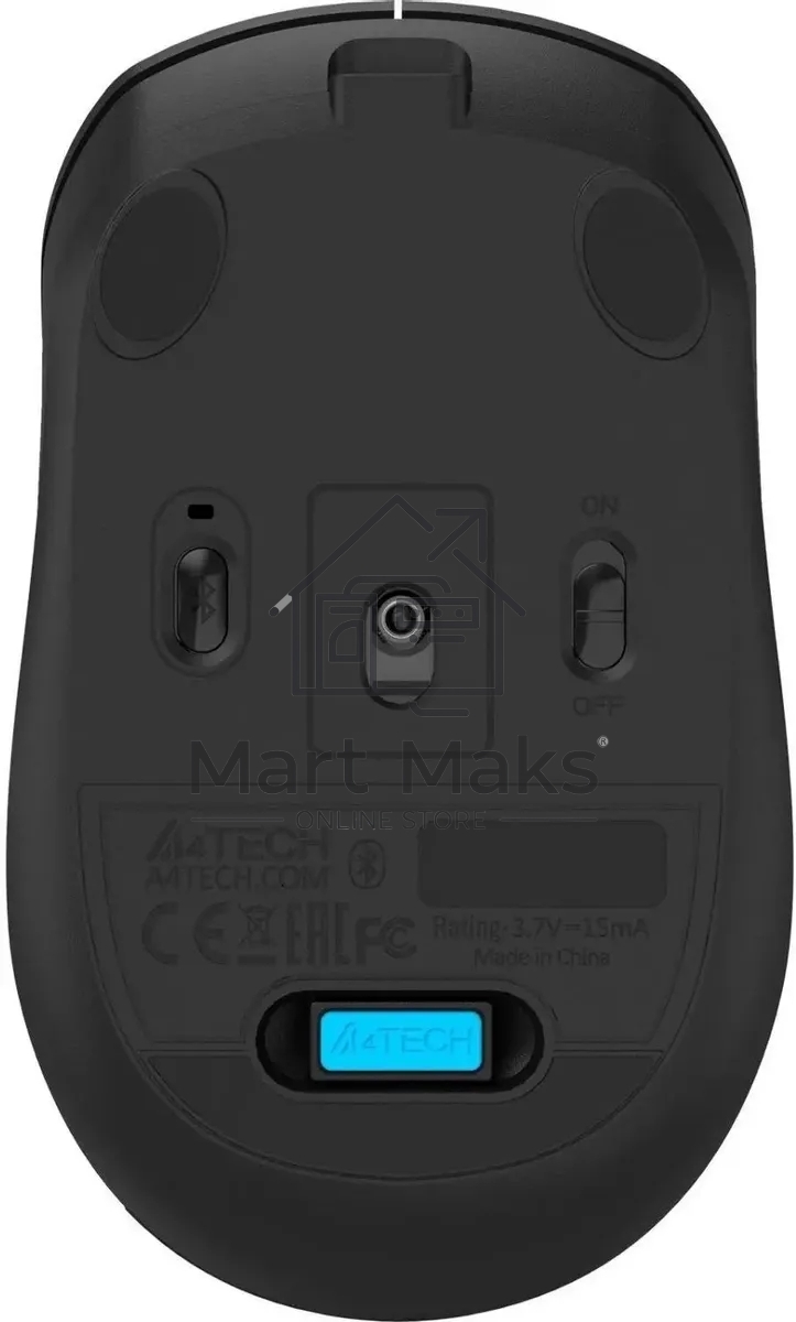 Мышь беспроводная A4Tech Fstyler FG16CS Air2 черный, 2000 dpi, радиоканал, USB, кнопки - 4