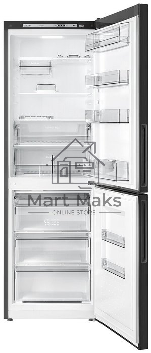 Холодильник Atlant ХМ-4621-151 черный металлик двухкамерный 205/119л морозилка снизу. капельная система