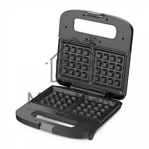 Прибор для выпечки BQ ST2000 Black 3 in 1. MultiChef, мощность: 800 Вт, многофункциональный прибор 3 в 1, 3 пары панелей в комплекте: гриль, венские вафли, сэндвич, антипригарное покрытие панелей Non-Stick PRO, равномерный нагрев, вертикальное хранение, о