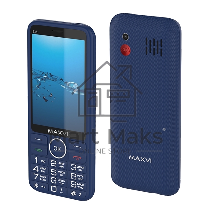 Мобильный телефон MAXVI B35 синий