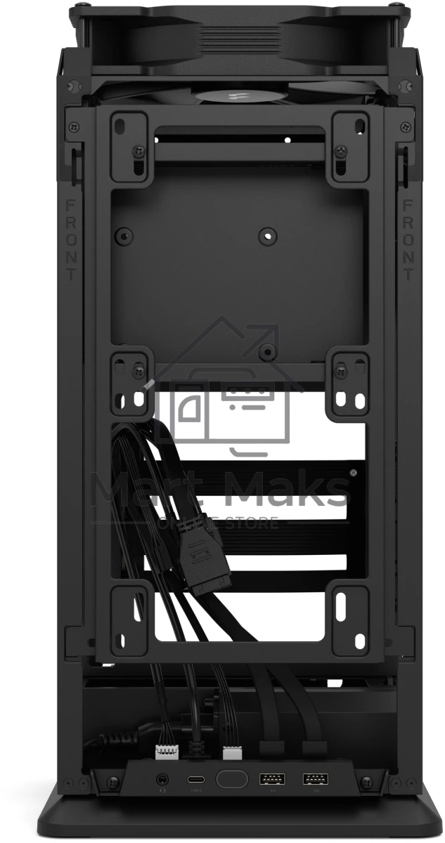 Компьютерный корпус без блока питания Fractal Design Mood, Mini-Tower, 1x180mm, 2xUSB-A 3.0 + 1xUSB 3.2 Type-C, SFX PSU Support, mITX Black