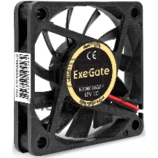 Вентилятор корпусной ExeGate EX06010S2P, 60 мм, 2500 об/мин, 20 дБ, 2-pin, без подсветки