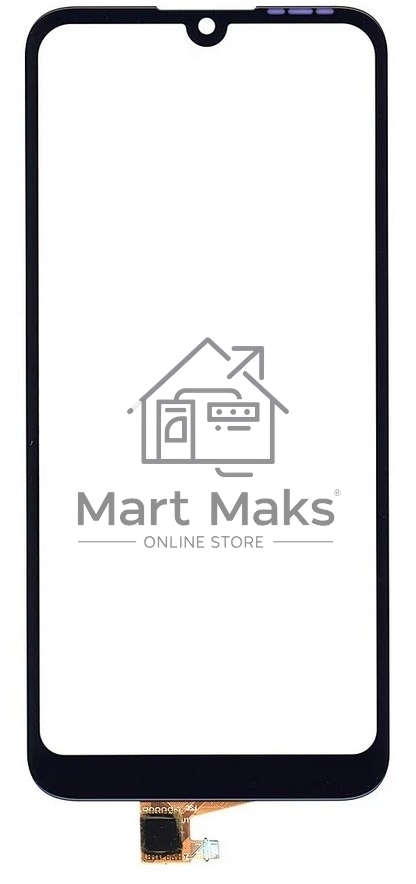 Сенсорное стекло (тачскрин) для Huawei Y6 2019, черное