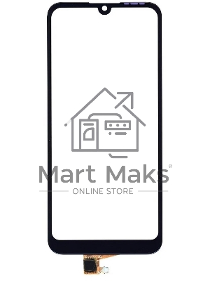 Сенсорное стекло (тачскрин) для Huawei Y6 2019, черное