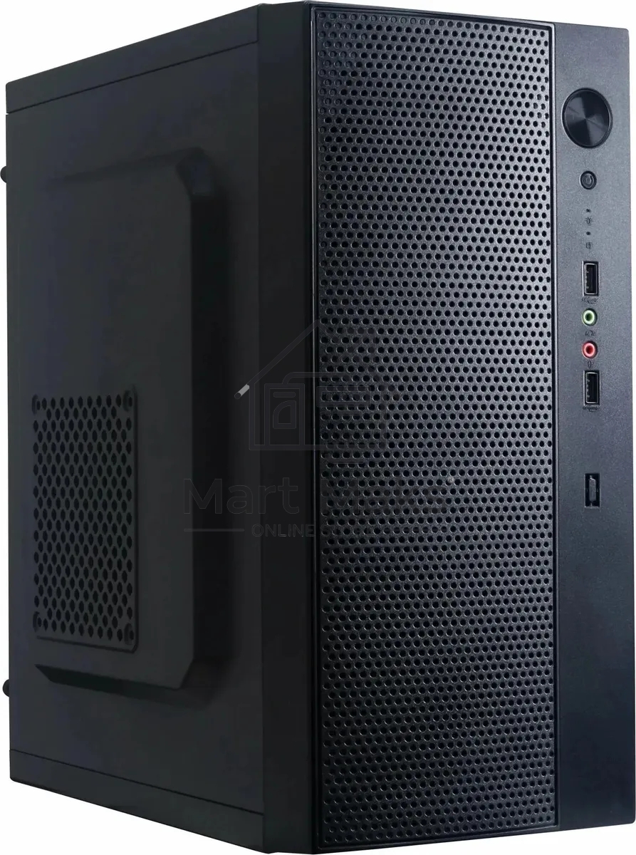 Компьютерный корпус Accord ENTRY ACC-242B черный без БП mATX 2xUSB2.0 audio