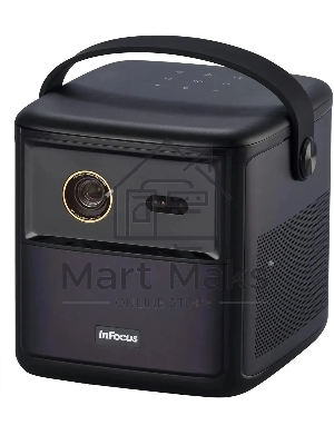 LED проектор InFocus IN3018SL Crusader Master DLP, 450 lm, FullHD, (1.2:1), HDMI 2.0 (eARC) USB-A 2.0, AUX, Bluetooth 5.1/BLE, wi-fi 2.4/5GHz, 2х10W Dolby Audio, до 25000ч., 1.57 кг батарейка