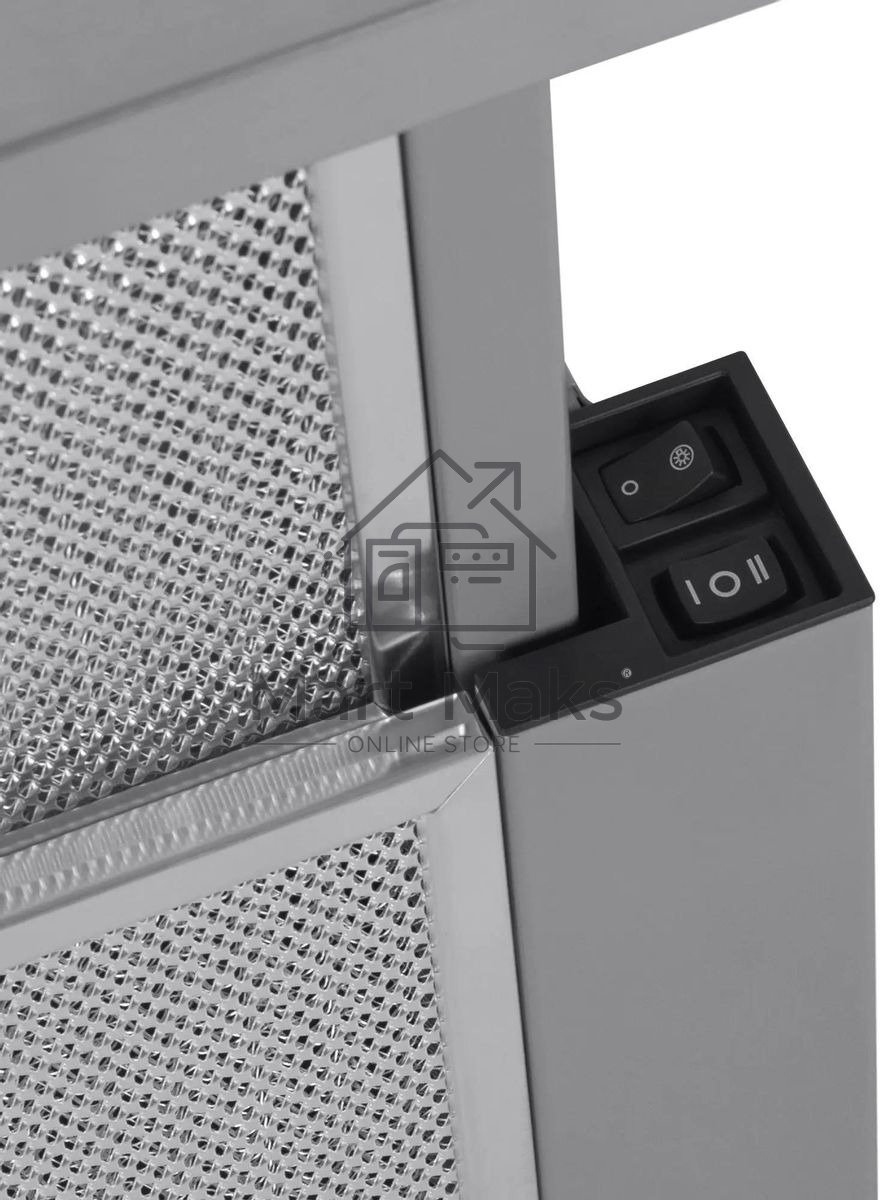 Вытяжка встраиваемая Maunfeld VS Light 60 нержавеющая сталь, 60 см, 520 куб. м/ч, 56 дБ