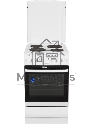 Плита электрическая Hansa FCEW54120 белый, конфорок 4 шт, духовка 62 л, 50 см x 85 см x 60 см