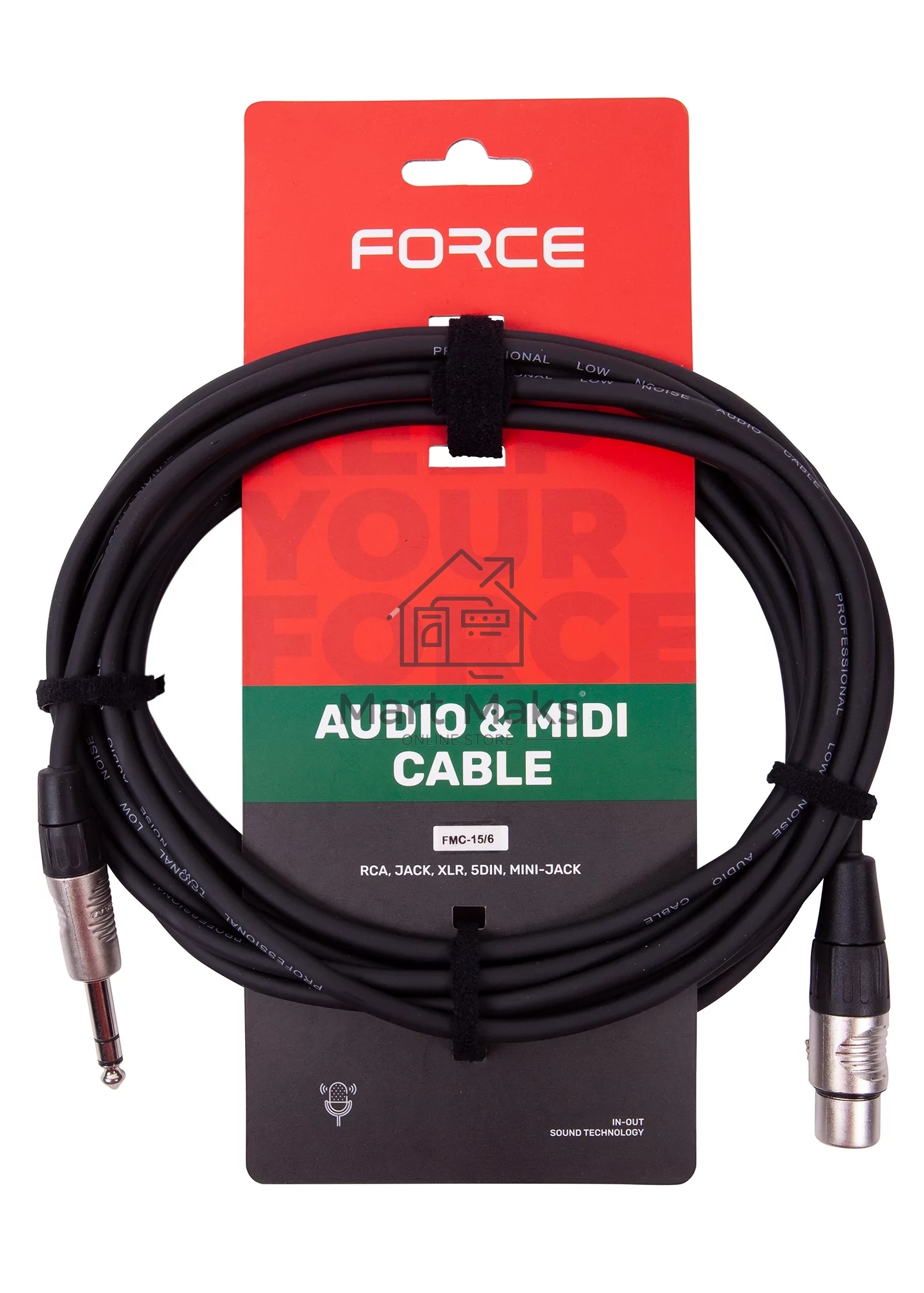 Кабель микрофонный FORCE FMC-15/61/4