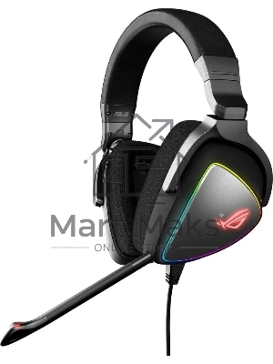 Игровые наушники ASUS ROG Delta S черные (7.1, USB Type-C + A, RGb подсветка, 50 мм, ESS 9281 Pro, микрофон, 90YH02K0-B2UA00)