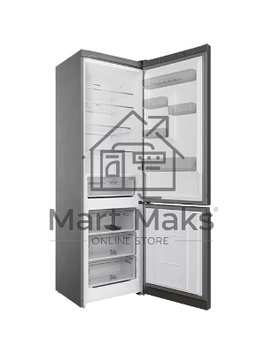 Холодильник Hotpoint HT 7201I DX O3 темная нержавеющая сталь двухкамерный 239/83л морозилка снизу, No Frost