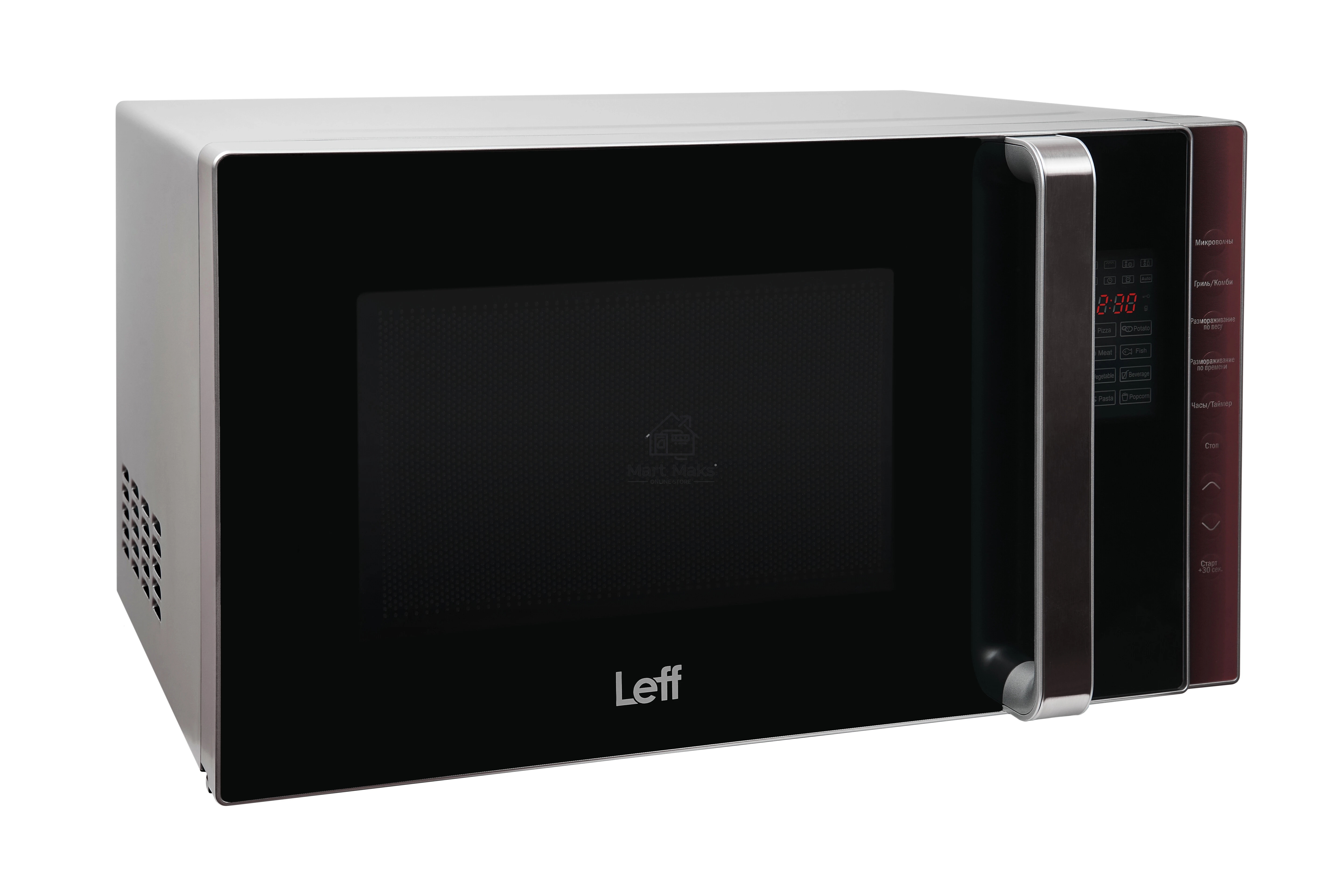 Микроволновая печь LEFF 23MD803SG черный, 23 л, 800 Вт, переключатели - мембранные кнопки/сенсор
