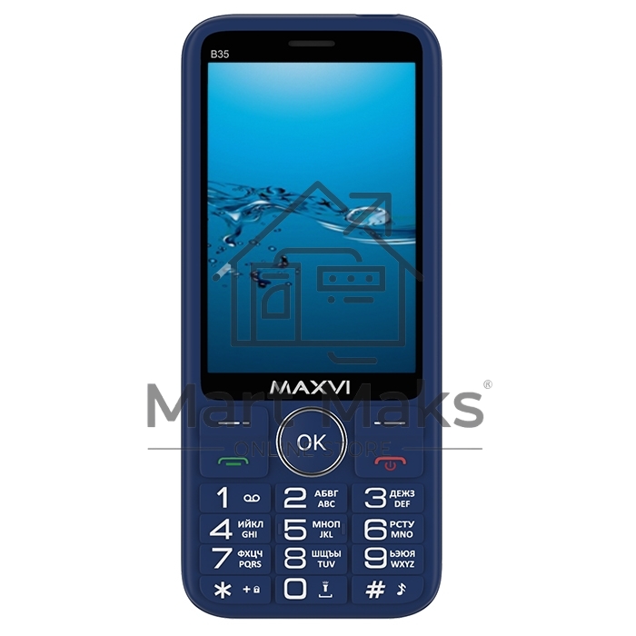 Мобильный телефон MAXVI B35 синий