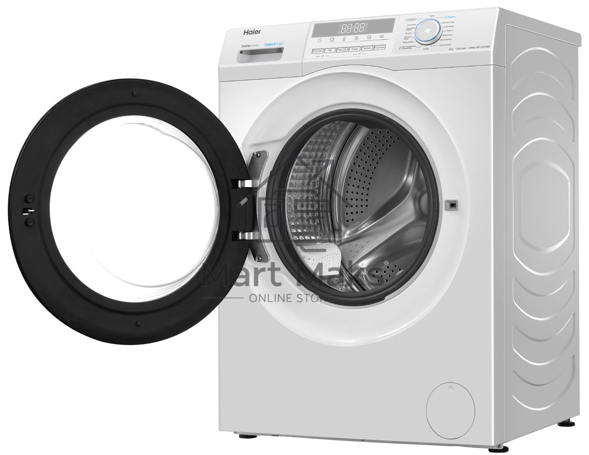 Стиральная машина Haier HW60-BP12929BE белая, загрузка фронтальная 6кг, 1200 об/мин., класс: A+++