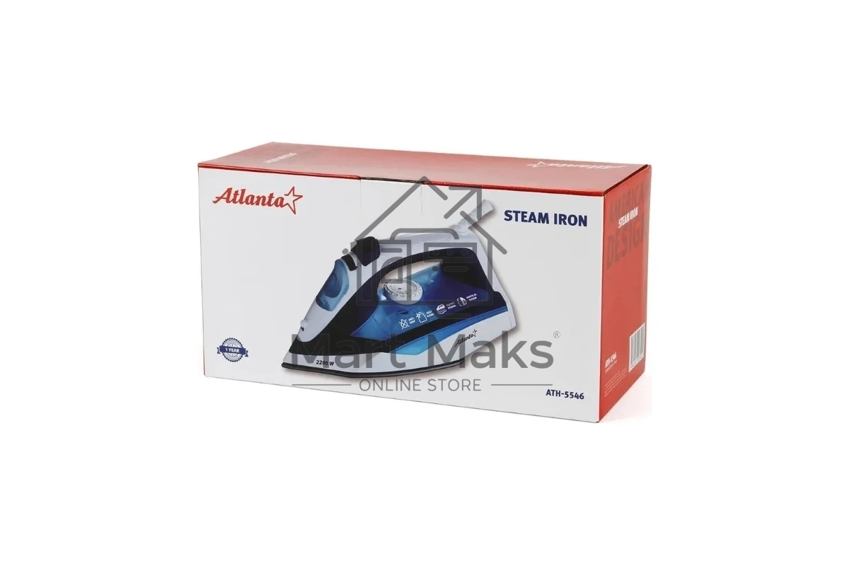 Утюг ATLANTA ATH-5546 blue