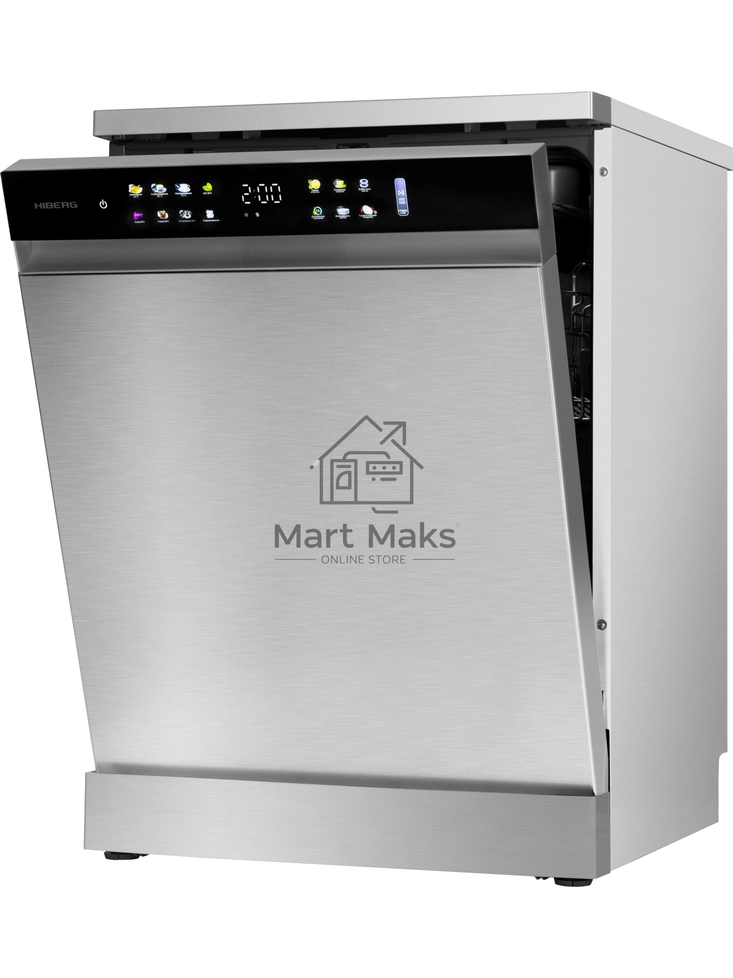 Посудомоечная машина HIBERG i-F 6815 LX, нержавеющая сталь, 60 см, 15 компл., 46 дБ, класс A+++