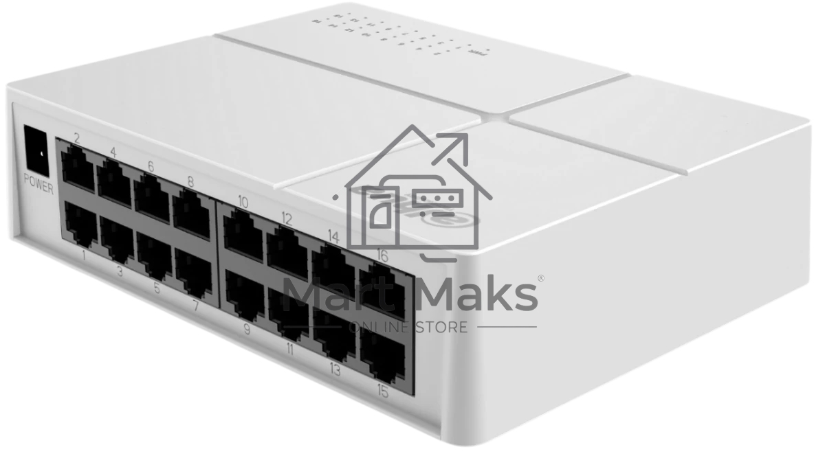 Коммутатор 16-в-1 Dahua DH-SF1016L/16 портов до 100 Мбит.с/коммутация до 3.2 Gbит.с/неуправляемый/Plug & Play/белый (DH-SF1016L)