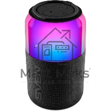 Колонка портативная SVEN PS-130 black (10 Вт, USB, Bluetooth, питание от USB/аккумулятора)