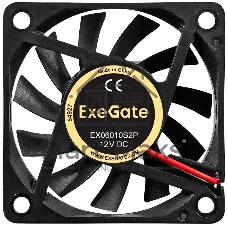 Вентилятор корпусной ExeGate EX06010S2P, 60 мм, 2500 об/мин, 20 дБ, 2-pin, без подсветки