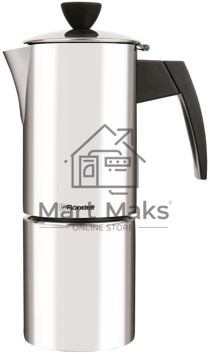 Кофеварка гейзерная Rondell Loft Professional RDS-1512 (ST) стальной, 0.3 л.