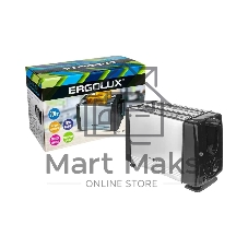 Тостер ERGOLUX ELX-ET03-C72 черный/нерж. сталь