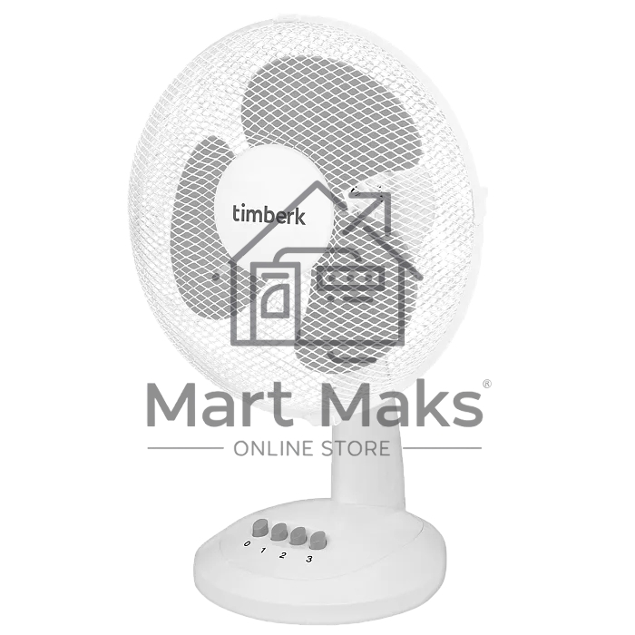 Вентилятор настольный Timberk T-DF1201 38Вт скоростей:3 белый