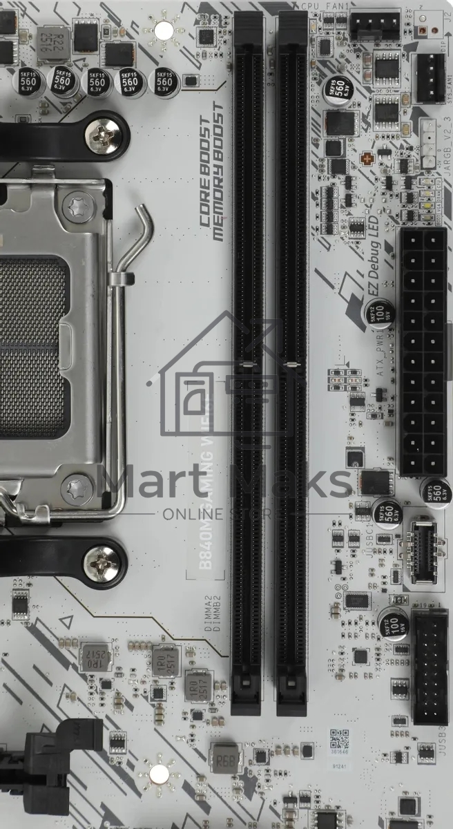 Материнская плата MSI B840M GAMING WIFI6E, AM5, AMD B840, 2xDDR5, 4xSATA, 2xM.2, 1xPCIe 4.0 x16, 1xPCIe 3.0 x4, 1xDP, 1xHDMI, 1x2.5Gb LAN, Wi-Fi 6E, Bluetooth 5.3, 4xUSB-A 5Gbps, 2xUSB-A 2.0, 2x3.5 мм, 7.1, mATX