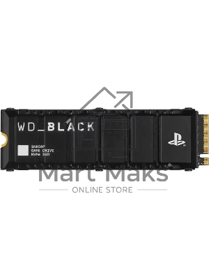Накопитель SSD 4TB WD Black SN850P, M.2 2280, PCI-E 4x4, R/W - 7300/6600 MB/s 3D-NAND (Works with PS5)