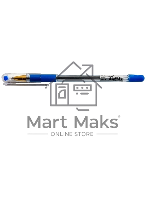 Ручка шариковая Silwerhof Daily Golden прозрачный, d=0.5мм, синие чернила, сменный стержень, линия 0.3мм, резиновая манжета