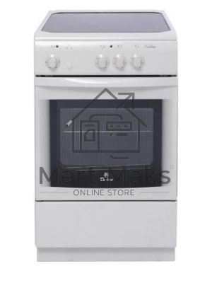 Электрическая плита De Luxe 506003.04ЭС белый, конфорок - 3 шт, духовка - 60 л, 87 см x 50 см x 60 см