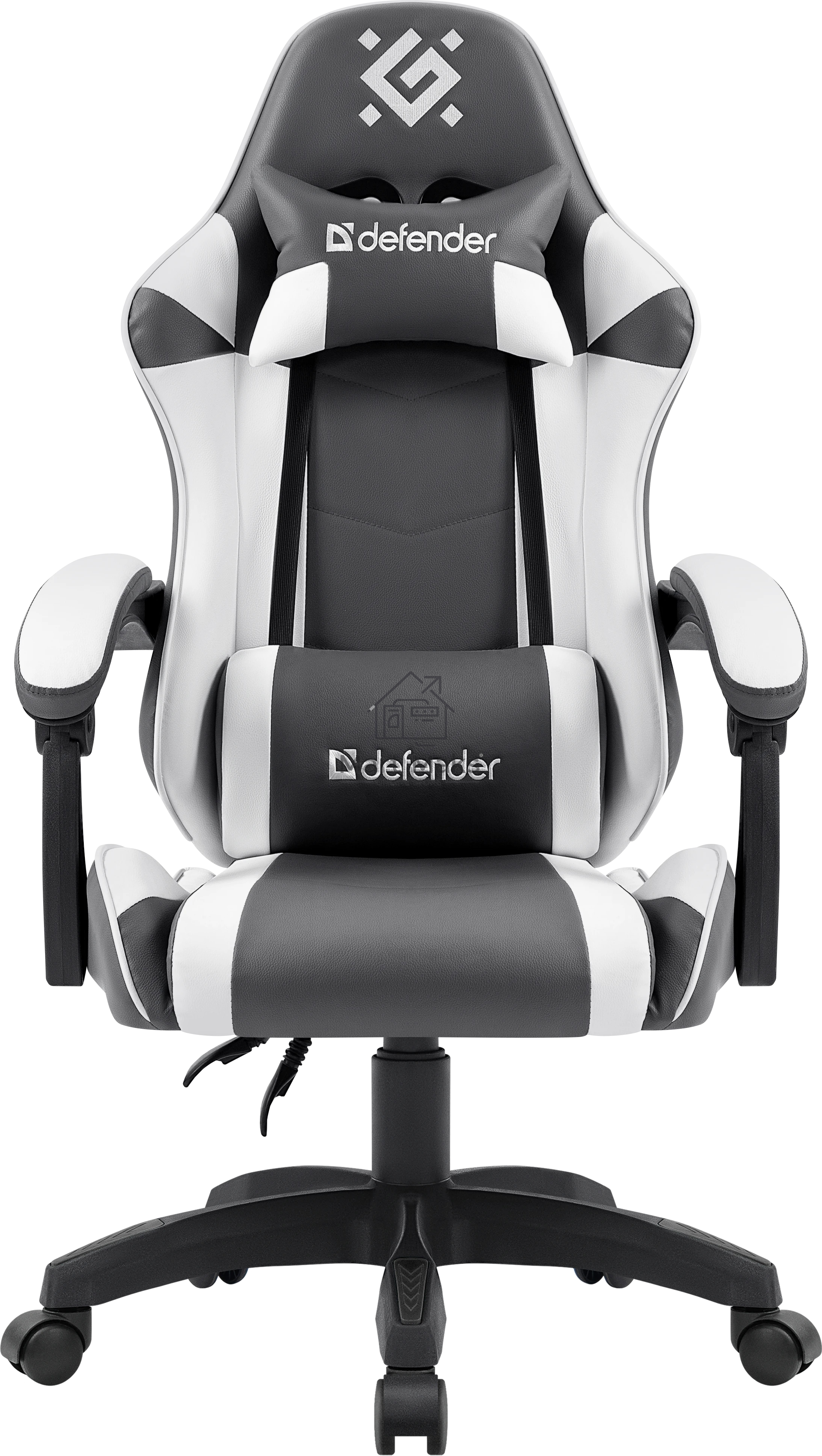 Кресло игровое Defender Fortune Серый/белый, класс 4, PU