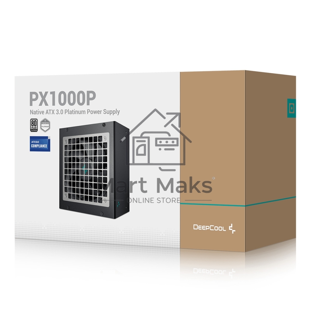 Блок питания Deepcool / GamerStorm PX1000P, 1000Вт, 80 PLUS Platinum, модульный, черный