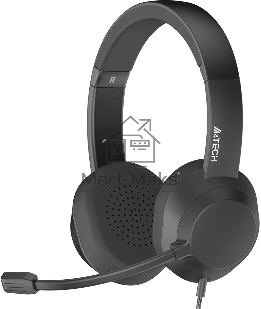 Наушники с микрофоном A4Tech Fstyler FH150U черный 2м накладные USB оголовье (FH150U BLACK)