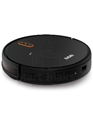 Робот-пылесос BBK BV3502 черный/оранжевый, 2600 мА·ч Li-Ion, уборка влажная/сухая, пылесборник контейнер 0.5 л