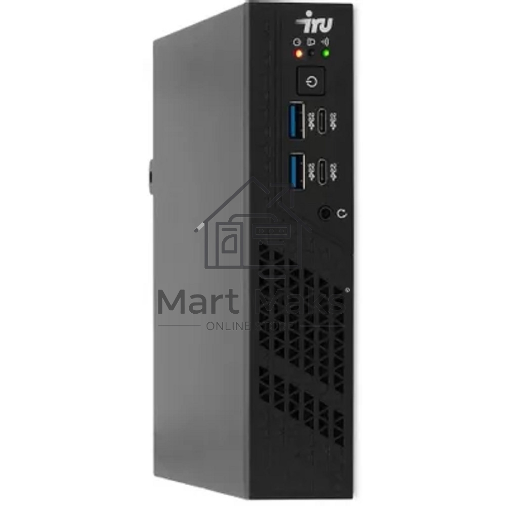 Неттоп IRU 310H6ITF i3 12100 (3.3) 8Gb SSD256Gb UHDG 730 Windows 11 Professional GbitEth BT черный (2031363)